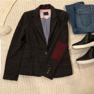 Zara elbow patch blazer